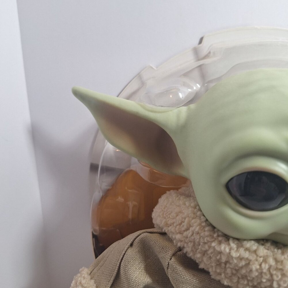 Star Wars The Mandalorian Grogu Child Baby Yoda Plush Toy 11" Disney Mattel - Picture 4 of 16